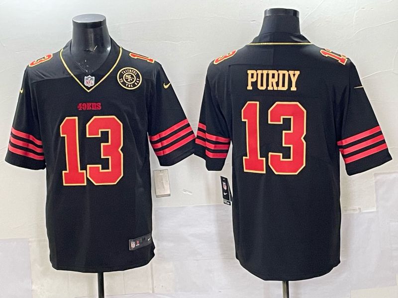 Men 2025 Nike San Francisco 49ers #13 Purdy Black Limited NFL Jersey style 0064->san francisco 49ers->NFL Jersey